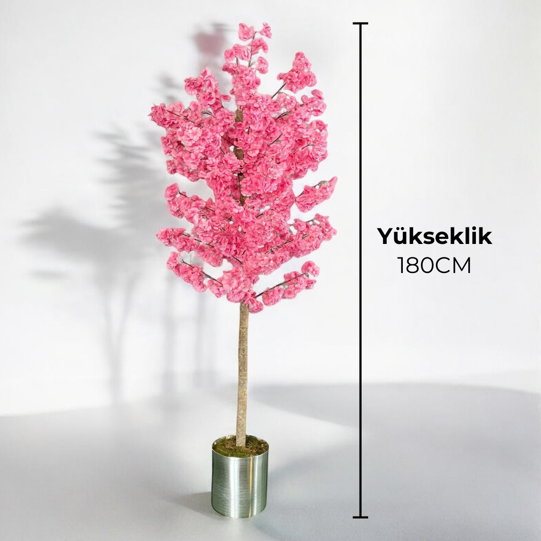 Yapay Bahar Dalı Ağacı Pembe 180 Cm